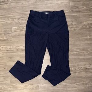 Nine West Slim Ankle Dress Pants Trousers Navy Blue Women’s Sz 12